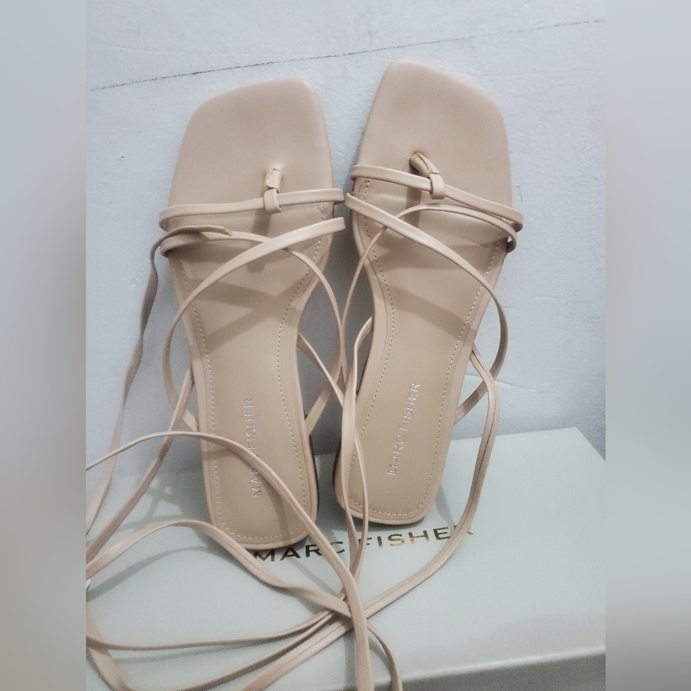 Marc Fisher Women's Latent Flat Sandals - Lite Latte - Picture 3 of 4